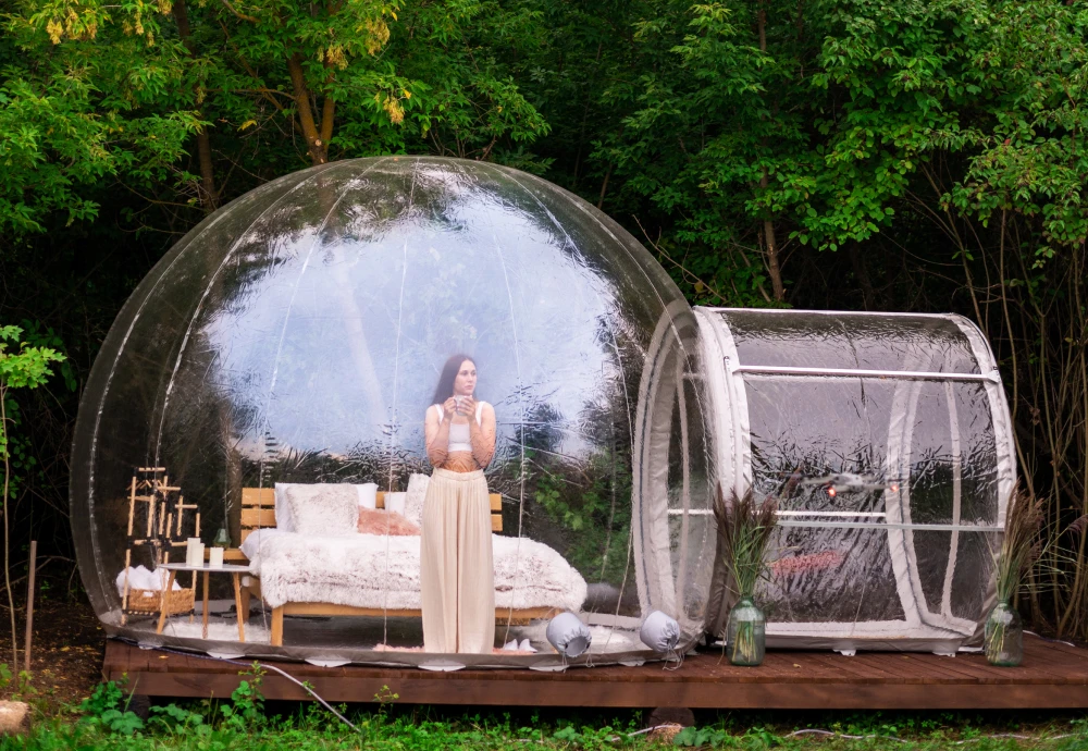 bubble tent dinner party